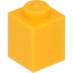 Lego® 100 pièces 3005 Brick 1x1 Part Basic Bricks 100 Clair Orange pas cher
