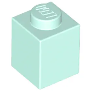 Lego® 100 pièces 3005 Brick 1x1 Part Basic Bricks 100 Clair Aqua