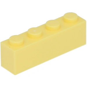 Lego® 100 pièces 3010 Brick 1x4 Part Basic bricks 100 Light Yellow pas cher