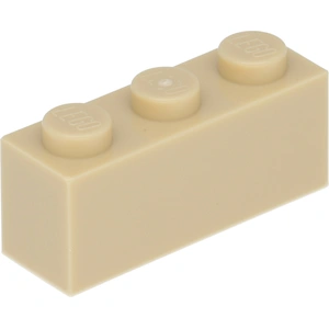 Lego® 250 pièces 3622 Brick 1x3 Part Basic Bricks 250 Beige pas cher
