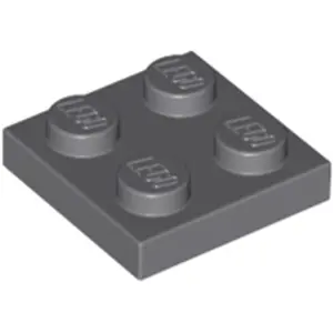 Lego® 2x2 plaques 3022 - 1 pièce gris bleuâtre foncé pas cher