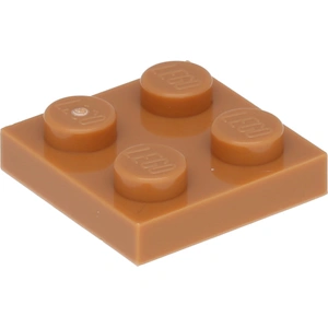 Lego® 2x2 plaques 3022 - 10 pièces Nougat moyen