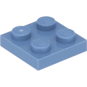 Lego® 2x2 plaques 3022 - 10 pièces bleu sable