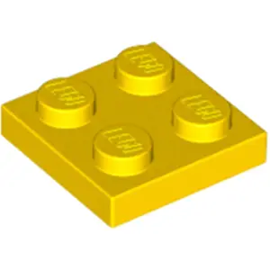 Lego® 2x2 panneaux 3022 - 1 pièce jaune