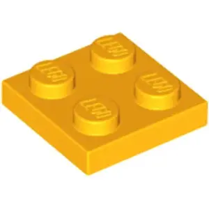 Lego® 2x2 plaques 3022 - 1 pièce Lumière orange clair