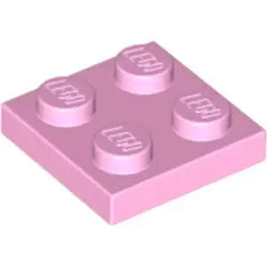 Lego® 2x2 plaques 3022 - 1 pièce rose clair