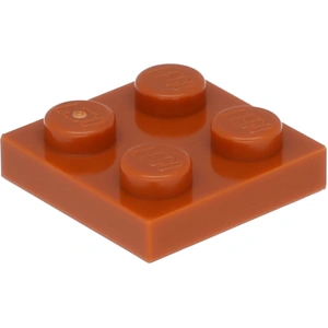 Lego® 2x2 plaques 3022 - 10 pièces orange foncé pas cher