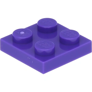 Lego® 2x2 plaques 3022 - 10 pièces violet foncé