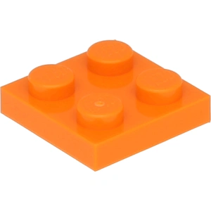 Lego® 2x2 panneaux 3022 - 1 pièce orange
