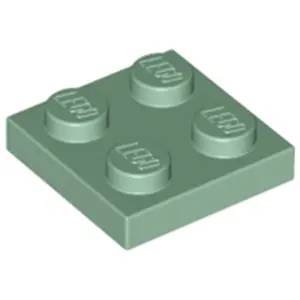 Lego® 2x2 plaques 3022 - 1 pièce vert sableVendu parkaufland