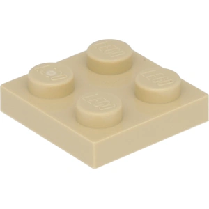 Lego® 2x2 panneaux 3022 - 10 pièces beige
