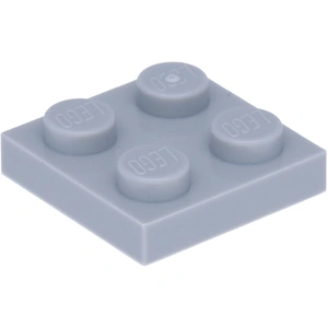 Lego® 2x2 plaques 3022 - 100 pièces gris clair pas cher