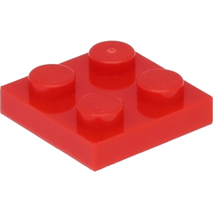 Lego® 2x2 plaques 3022 - 100 pièces rouge pas cher
