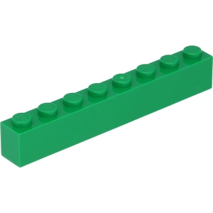 Lego® 10 pièces 3008 Brick 1x8 Part Basic Bricks 10 Green pas cher