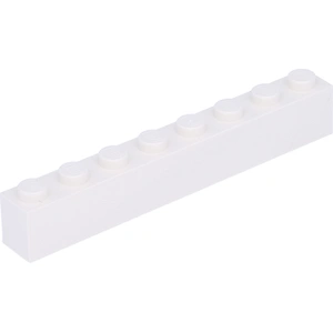 Lego® 50 pièces 3008 Brick 1x8 Part Basic Bricks 50 White pas cher