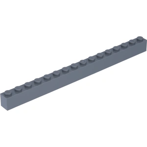 Lego® 50 pièces 2465 brique 1x16 partie briques de base 50 gris bleuté... pas cher
