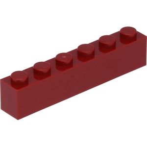 Lego® 10 pièces 3009 Brick 1x6 Part Basic Bricks 10 Rouge foncé