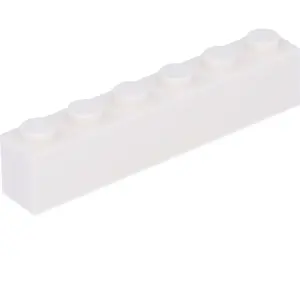 Lego® 100 pièces 3009 Brick 1x6 Part Basic Bricks 100 White pas cher