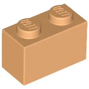 Lego® 1 pièce 3004 Brick 1x2 Part Basic Bricks 1 Middle Nougat