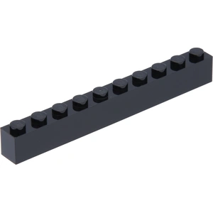 Lego® 10 pièces 6111 Brick 1x10 Part Basic briques 10 Noir pas cher