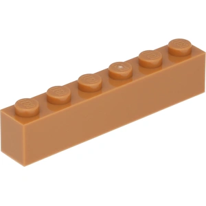 Lego® 1 pièce 3009 Brick 1x6 Part Basic Bricks 1 Middle Nougat