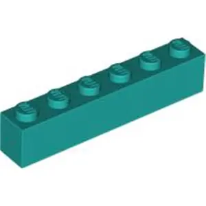 Lego® 1 pièce 3009 Brick 1x6 Part Basic Bricks 1 Dark TurkiesVendu parkaufland
