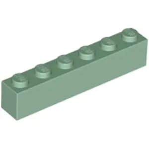 Lego® 10 pièces 3009 Brick 1x6 Part Basic Bricks 10 Sand Green
