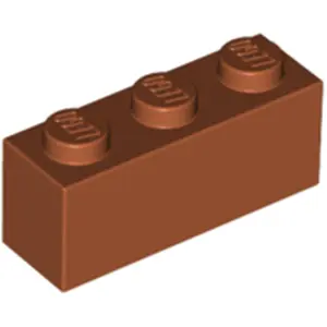 Lego® 10 pièces 3622 Brick 1x3 Part Basic bricks 10 Dark Orange pas cher