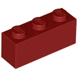 Lego® 10 pièces 3622 Brick 1x3 Part Basic Bricks 10 Rouge foncé pas cher