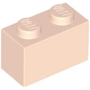 Lego® 50 pièces 3004 Brick 1x2 Part Basic Bricks 50 Helles Nougat pas cher