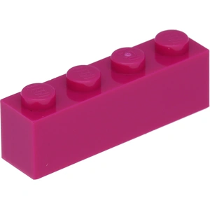 Lego® 1 pièce 3010 Brick 1x4 Part Basic Bricks 1 Magenta pas cher