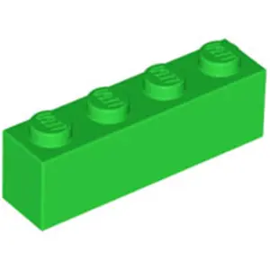Lego® 1 pièce 3010 Brick 1x4 Part Basic briques 1 vert clair