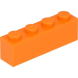 Lego® 50 pièces 3010 Brick 1x4 Part Basic Bricks 50 Orange pas cher