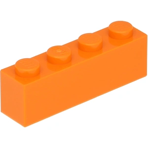 Lego® 250 pièces 3010 Brick 1x4 Part Basic Bricks 250 Orange pas cher