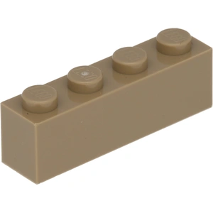 Lego® 50 pièces 3010 Brick 1x4 Part Basic Bricks 50 Beige foncé pas cher