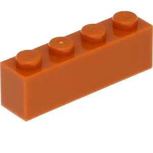 Lego® 250 pièces 3010 Brick 1x4 Part Basic bricks 250 Dark Orange