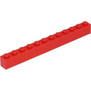 Lego® 10 pièces 6112 Brick 1x12 Part Basic Bricks 10 Red pas cher