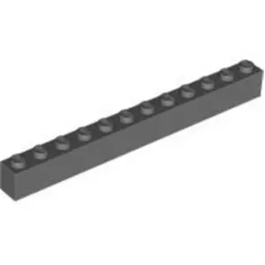 Lego® 100 pièces 6112 Brick 1x12 Part Basic Bricks 100 Gris bleuté fon... pas cher