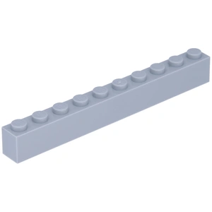 Lego® 50 pièces 6111 Brick 1x10 Part Basic Bricks 50 Clair Gris Bleuât...Vendu parkaufland
