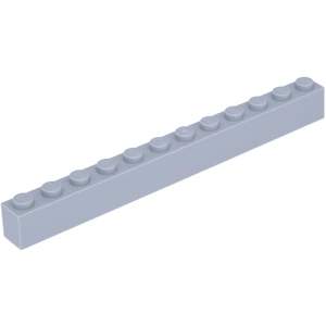 Lego® 50 pièces 6112 Brick 1x12 Part Basic Bricks 50 Clair Gris Bleuât... pas cher