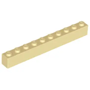 Lego® 1 pièce 6111 Brick 1x10 Part Basic Bricks 1 Beige