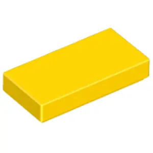 Lego® 1x2 carreaux 3069 - 10 pièces jaune