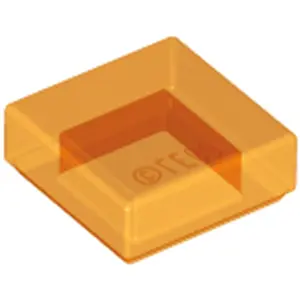 Lego® 1x1 tuiles 3070 - 50 pièces Trans - Orange pas cher