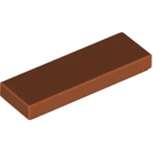 Lego® 1x3 tuiles 63864 - 250 pièces orange foncé pas cher
