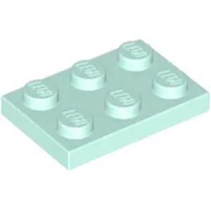 Lego® 2x3 plaques 3021 - 100 pièces Aqua clairVendu parkaufland