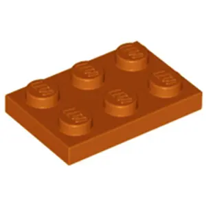Lego® 2x3 plaques 3021 - 100 pièces orange foncé pas cher