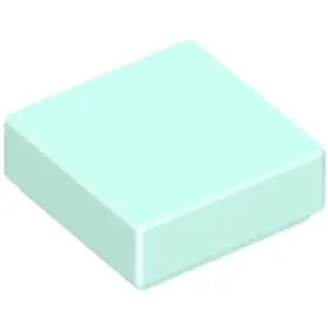 Lego® 1x1 carreaux 3070 - 10 pièces Aqua clair pas cher