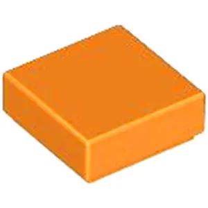 Lego® 1x1 carreaux 3070 - 100 pièces orange pas cher