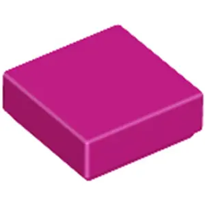 Lego® 1x1 carreaux 3070 - 10 pièces magenta