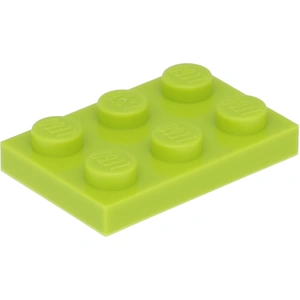 Lego® 2x3 plaques 3021 - 50 pièces Lime pas cher
